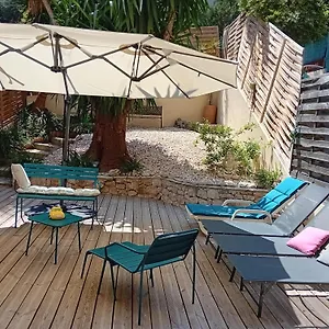 Nice- Gairaut - Jardin Prive- Grand F1 Lumineux-piscine Collective Nice